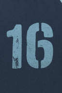 RAW EDGE RAGLAN TOP IN NAVY image 6