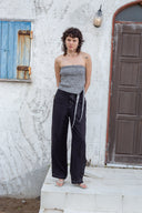 SIDE STRING TUBE TOP IN BLACK image 12