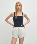 W BASIC STRING CROP SLEEVELESS IN NAVY image 10