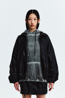 MATIN KIM LOGO COATING JUMPER IN BLACK image 5