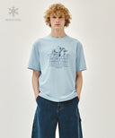 AEROCOOL LEMON CLASSIC LOGO TEE IN ICE BLUE image 1