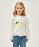 KIDS CITRON KNIT PULLOVER IN IVORY image 1