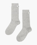 W BASIC MIDDLE SOCKS IN LIGHT HEATHER GREY image 1