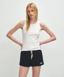 W BASIC SLEEVELESS IN WHITE image 1