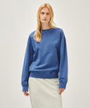 OUTLINE CLASSIC LOGO DYEING OVERSIZED SWEATSHIRT IN BLUE image 1