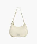 CLASSIC LOGO ROUND SHOULDER BAG IN LIGHT BEIGE image 1