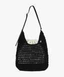 MACRAME HOBO BAG IN BLACK image 1
