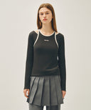 W SLEEVELESS LAYERED LONG SLEEVE TEE IN CHARCOAL GREY image 1