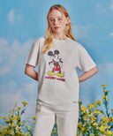 [MARITHE_DISNEY] MICKEY_VINTAGE WASHED TEE IN WHITE image 1