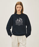 LEMON CLASSIC LOGO SWEATSHIRT IN NAVY image 4