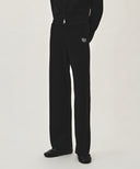 W CLASSIC LOGO KNIT PANTS IN BLACK image 1