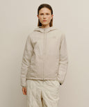 MARITHÉ SPORT HOODED PADDED JACKET IN LIGHT BEIGE image 1