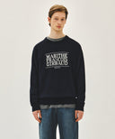 CLASSIC LOGO KNIT PULLOVER IN NAVY image 1