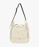 MACRAME HOBO BAG IN IVORY image 1