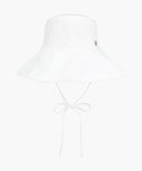 W STRAP SEERSUCKER WIDE BUCKET HAT IN IVORY image 1