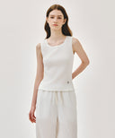 W LACE DETAIL SLEEVELESS IN WHITE image 1