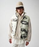 CLASSIC LOGO DUCK DOWN VEST IN MIX image 1