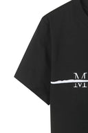 MATIN KIM LOGO CUTTED CROP TOP IN BLACK image 4
