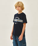 KIDS COASTAL AEROCOOL TEE IN NAVY image 2