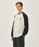 SMALL CLASSIC LOGO COLOR BLOCK SWEATSHIRT IN CHARCOAL GREY image 2