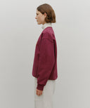 APPLIQUE LOGO OVERSIZED SWEATSHIRT (BRUSHED) IN BURGUNDY image 2