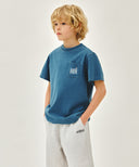 KIDS DOODLE CLASSIC LOGO POCKET POINT TEE IN BLUE image 2