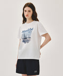 AEROCOOL VACANCE GRAPHIC TEE IN WHITE image 6