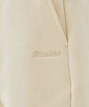 W LACE DETAIL SWEAT SHORTS IN IVORY image 2