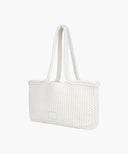 CLASSIC LOGO NET SHOULDER BAG IN IVORY image 2
