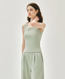 W REGULAR LOGO SLEEVELESS IN MINT image 2