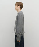 ARGYLE JQD KNIT PULLOVER IN HEATHER GREY image 2