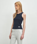 W BASIC SLEEVELESS IN NAVY image 2