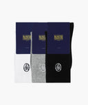 CIRCLE LOGO SOCKS 3PACK IN MIX image 2