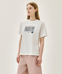 STAMP CLASSIC LOGO TEE IN WHITE image 2