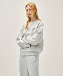 [REGEN] LEMON GRAPHIC OVERSIZED SWEATSHIRT IN LIGHT HEATHER GREY image 2