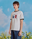 [MARITHE_DISNEY] MICKEY_FRENCH RINGER TEE IN WHITE image 2