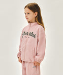 KIDS LETTERING LOGO WINDBREAKER IN PINK image 2