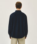 CLASSIC LOGO LINEN SHIRT IN NAVY image 3
