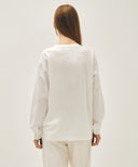DOODLE CLASSIC LOGO LONG SLEEVE TEE IN WHITE image 3