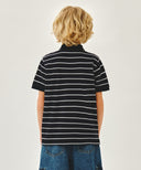 KIDS SMALL CLASSIC LOGO PK TEE IN NAVY image 3
