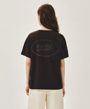 VINTAGE LOGO TYPO TEE IN BROWN image 3