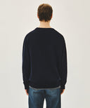 CLASSIC LOGO KNIT PULLOVER IN NAVY image 3