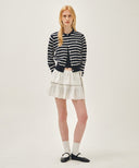 W LAYERED RUFFLE SKIRT IN WHITE image 3