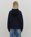 VINTAGE STAMP GRAPHIC HOODIE (BRUSHED) IN NAVY image 3