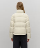 W BASIC CROP DOWN JACKET IN IVORY image 3