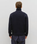 MARITHÉ SPORT COLOR BLOCK KNIT ZIP-UP IN NAVY image 3