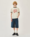 M BERMUDA DENIM PANTS IN BLUE image 3