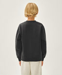 KIDS FLOWER BEAR CLASSIC LOGO REGEN SWEATSHIRT IN CHARCOAL GREY image 3