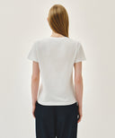 W DOODLE BEAR TEE IN WHITE image 3
