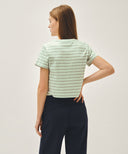 W CLASSIC LOGO CROP TEE IN LIGHT MINT image 3